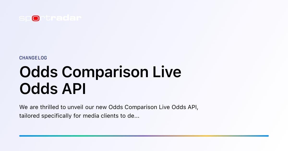 Odds Comparison Live Odds API