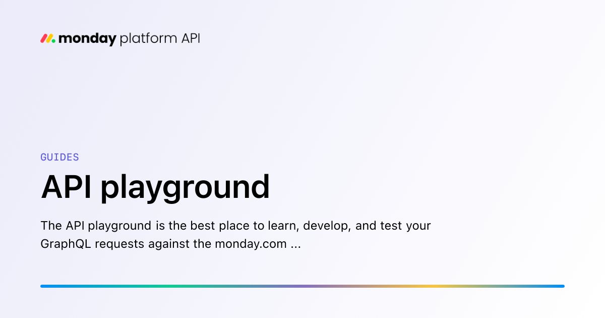 API playground
