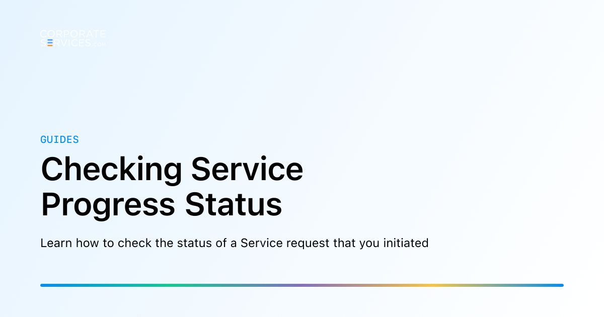 Check Requests Status Checking Service Progress Status