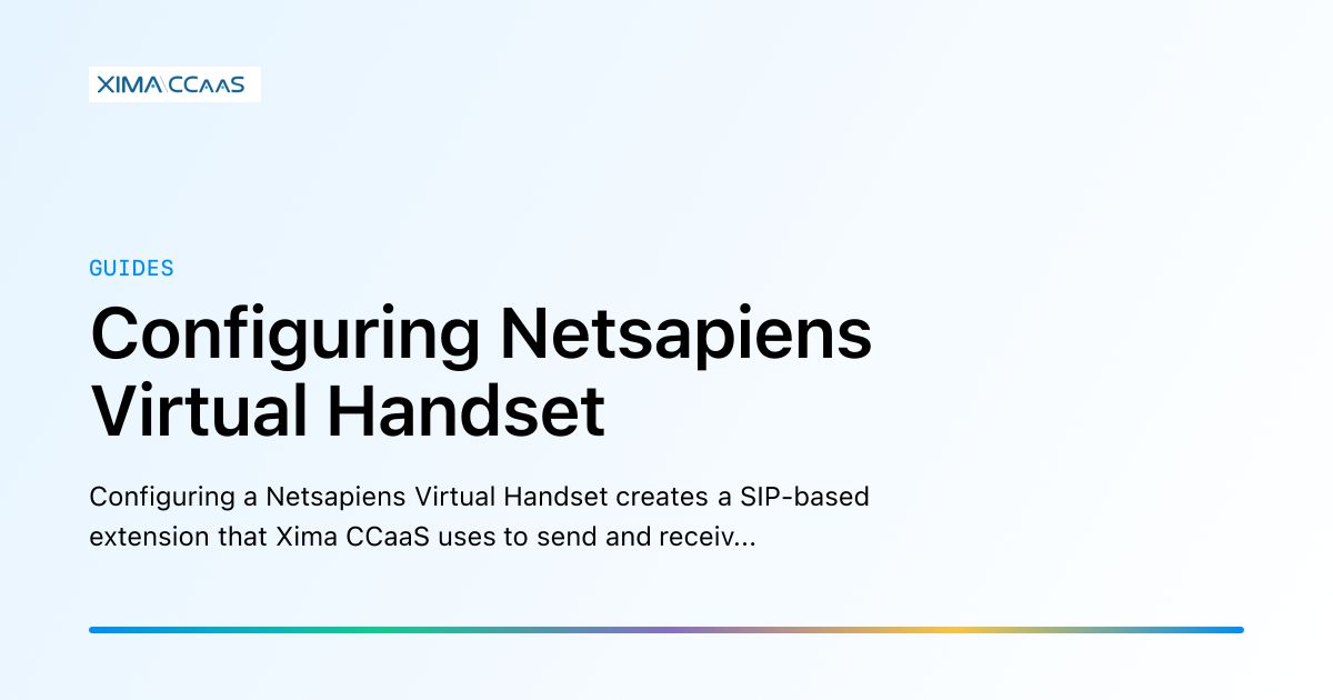 Netsapiens Gui Configuring Netsapiens Virtual Handset