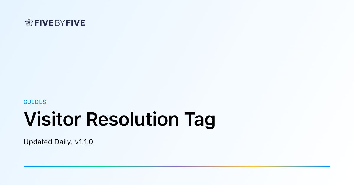 Visitor Resolution Tag