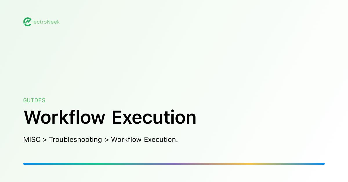 Workflow Execution