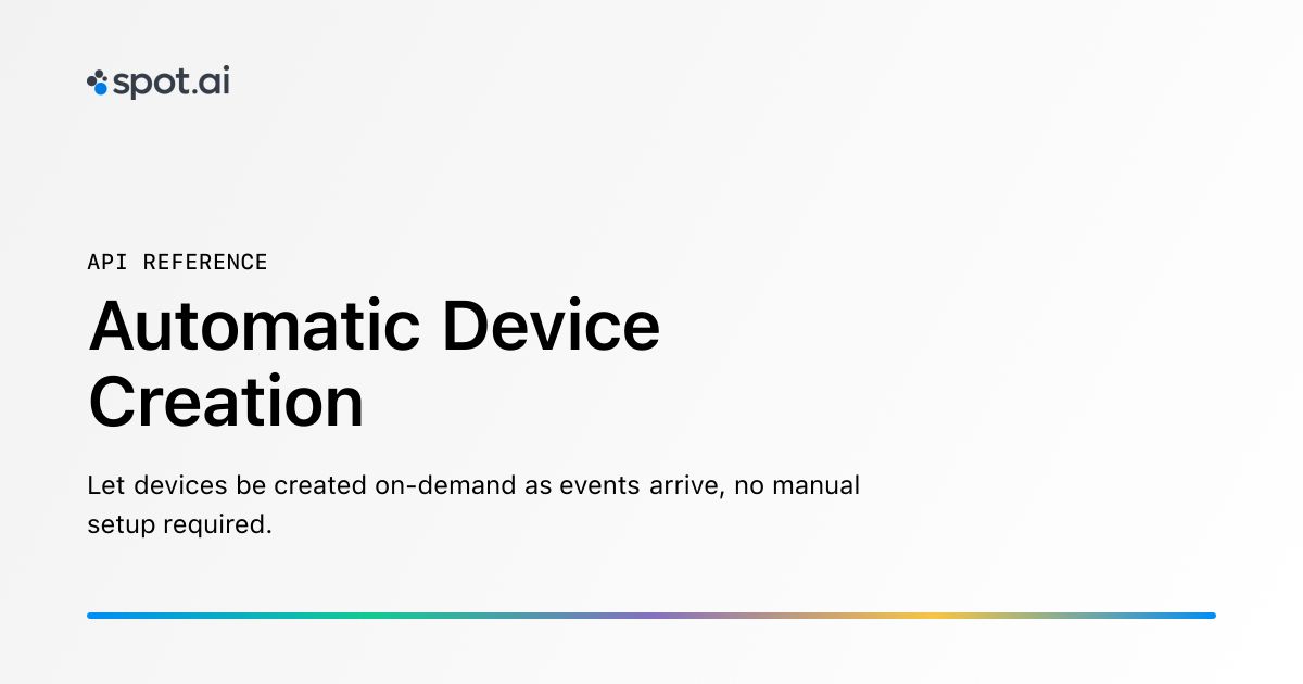 Automatic Device Creation