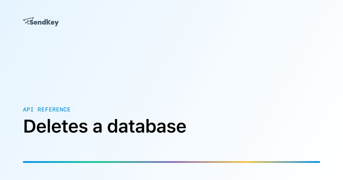 Jumping Refrence Deletes a database