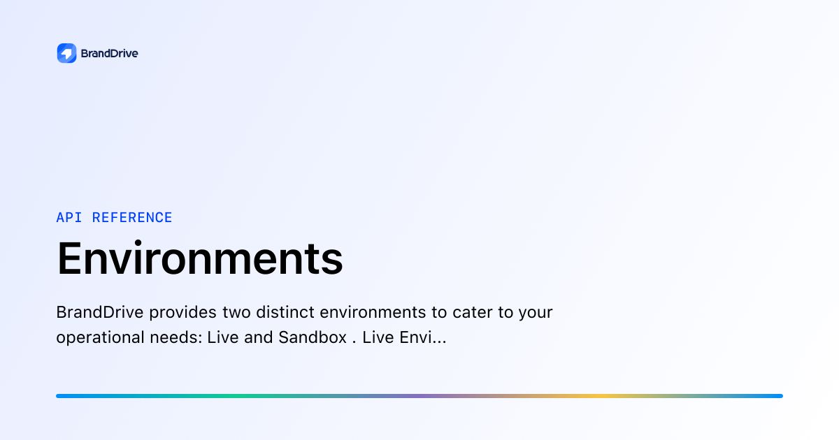 Environments