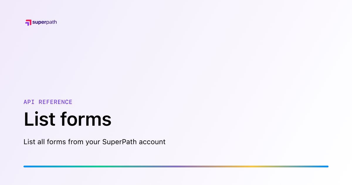 List forms