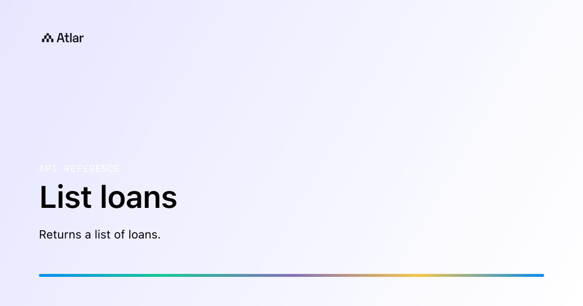 List loans