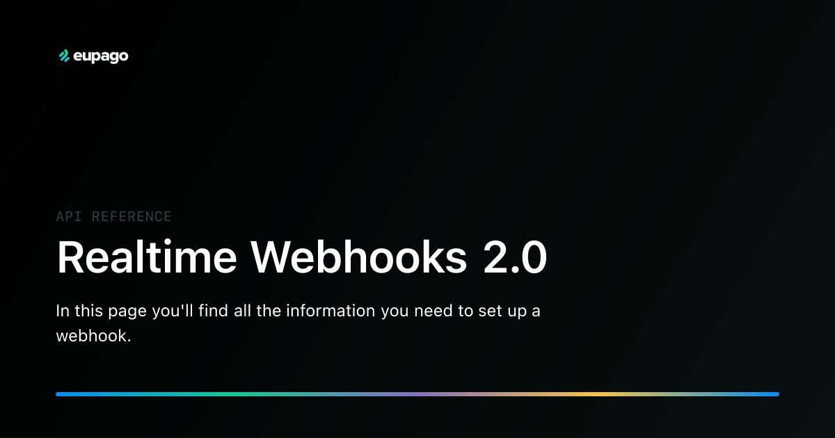 Realtime Webhooks 2.0