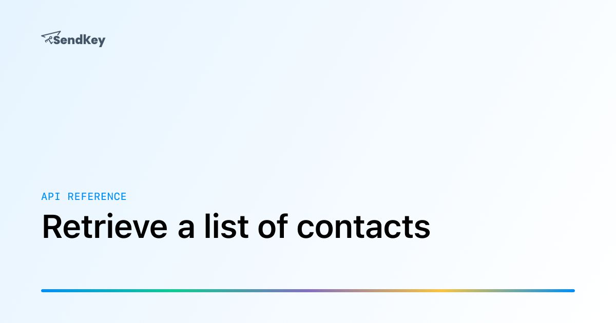 Jumping Refrence Retrieve a list of contacts