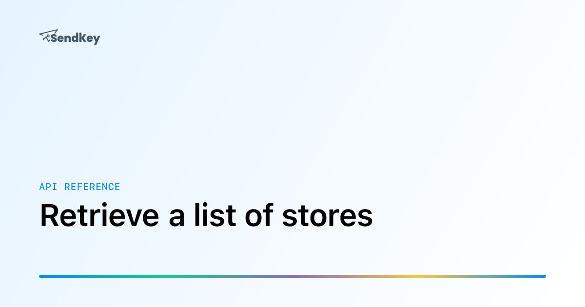 Jumping Refrence Retrieve a list of stores