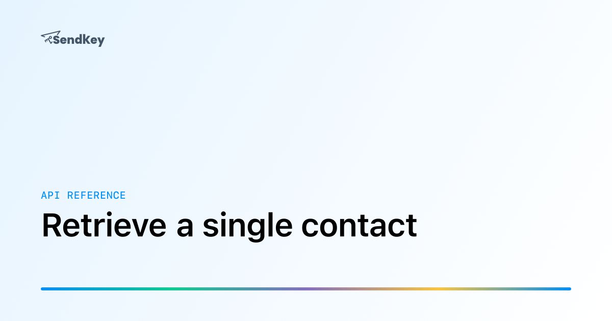 Jumping Refrence Retrieve a single contact