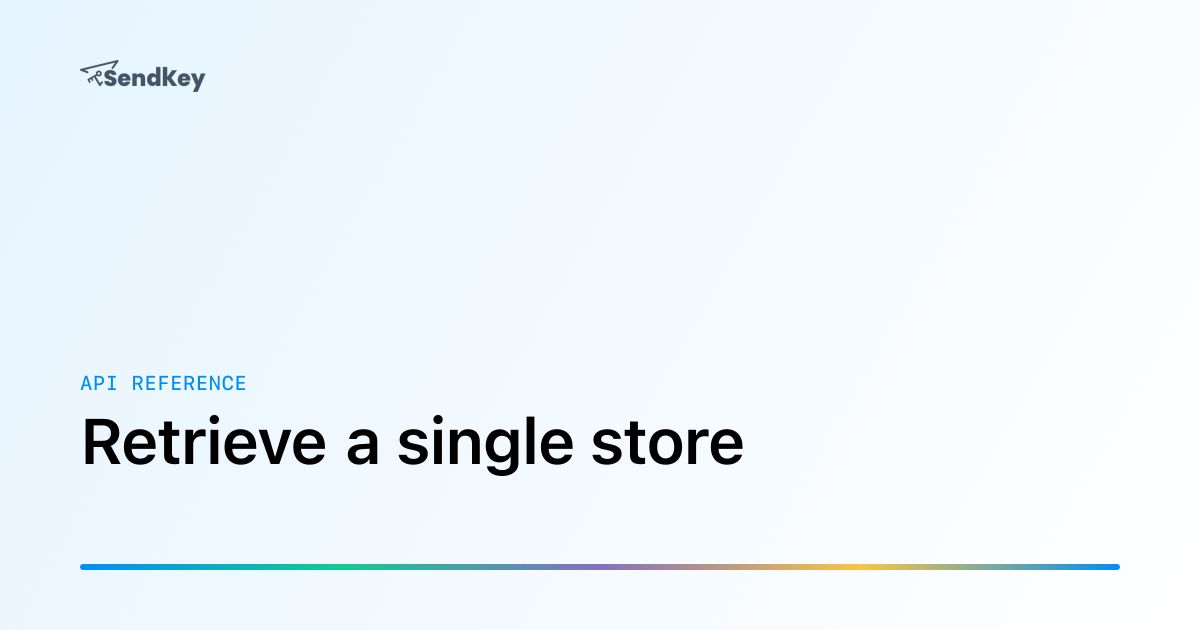 Jumping Refrence Retrieve a single store