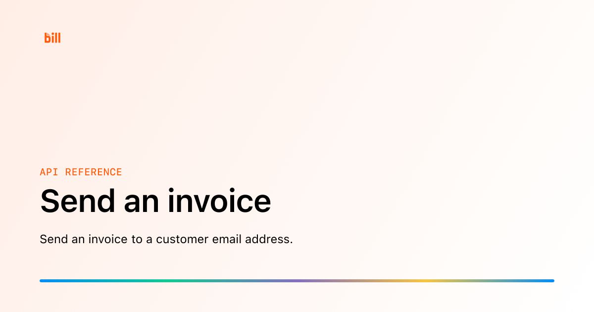 Send an invoice