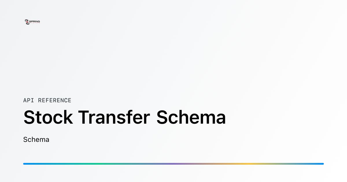 History Color Coding Notes Examples Stock Transfer Schema