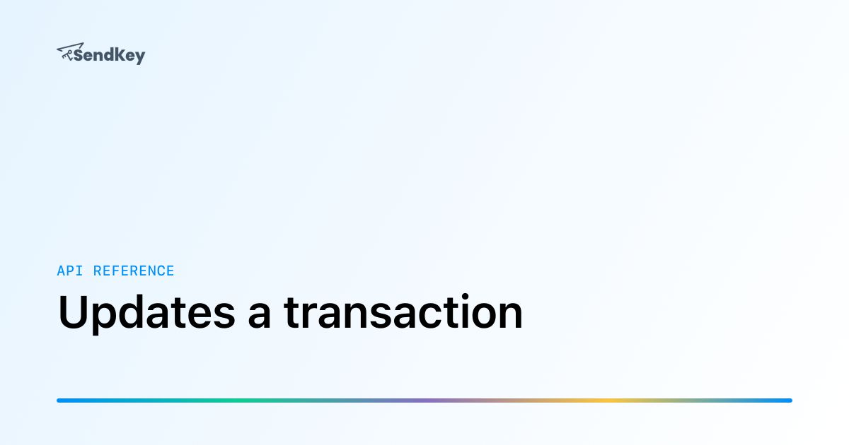 Jumping Refrence Updates a transaction