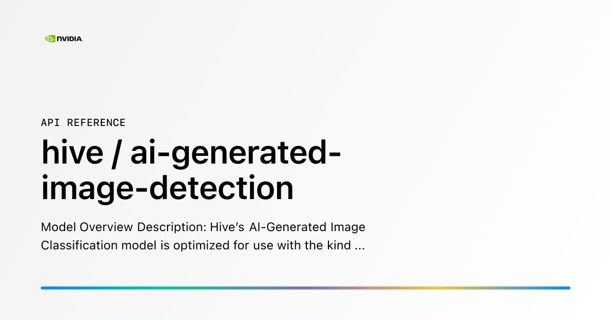 Chat Api Icon hive / ai-generated-image-detection